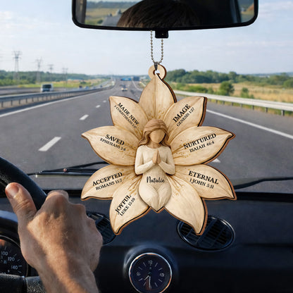 Made New, Saved, Joyful Angel Wood Ornament
