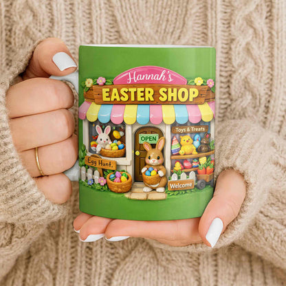 Easter Shop Egg Hunt With Bunnies And Chicks Design