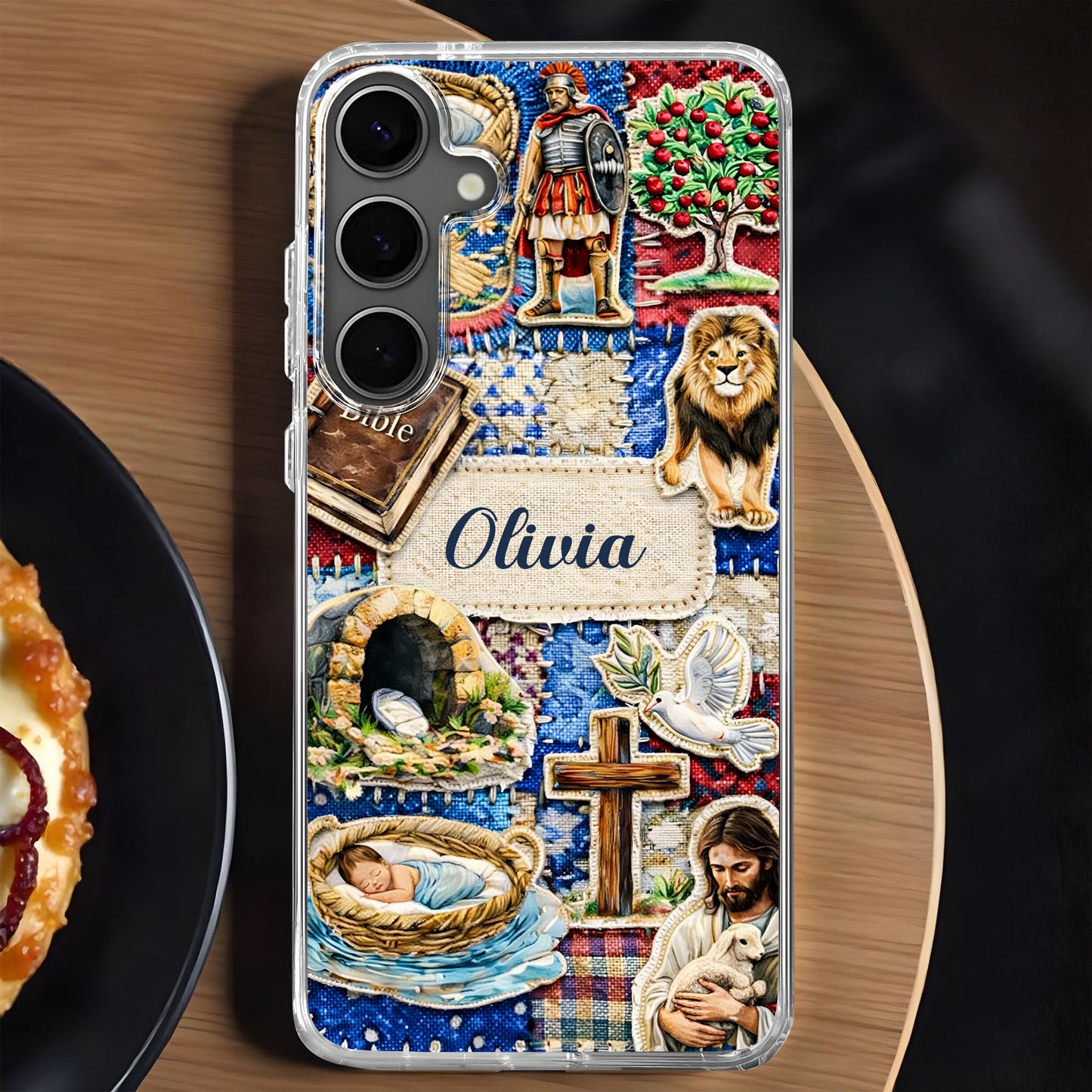 Holy Bible Cross And Jesus Religious Patchwork Design