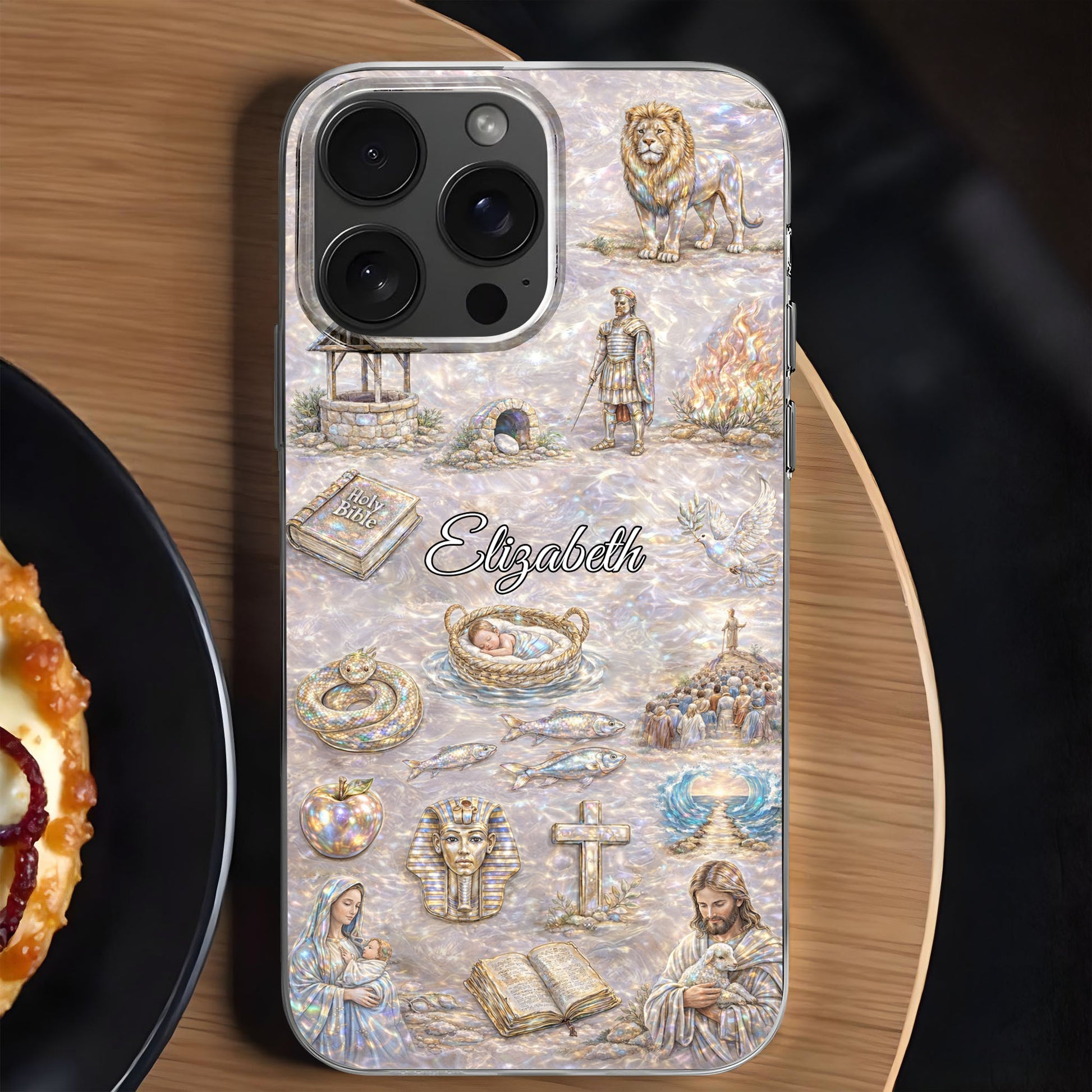 Divine Journey Through Faith With Holy Bible And Sacred Symbols