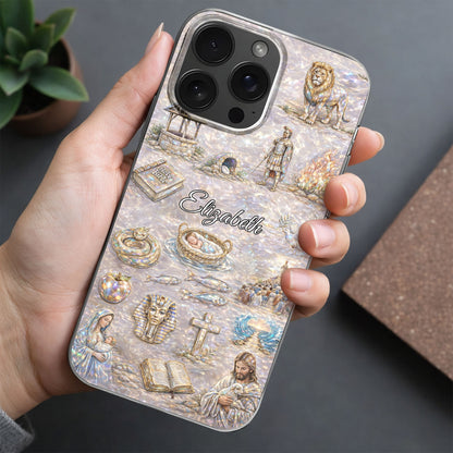 Divine Journey Through Faith With Holy Bible And Sacred Symbols