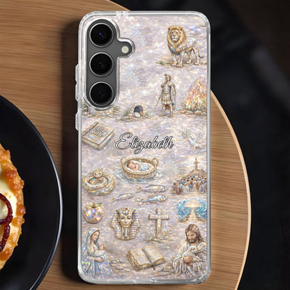 Divine Journey Through Faith With Holy Bible And Sacred Symbols