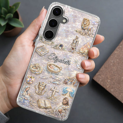 Divine Journey Through Faith With Holy Bible And Sacred Symbols