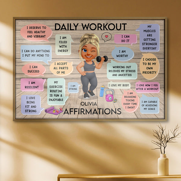 Daily Workout Olivia Affirmations For Fitness Lovers