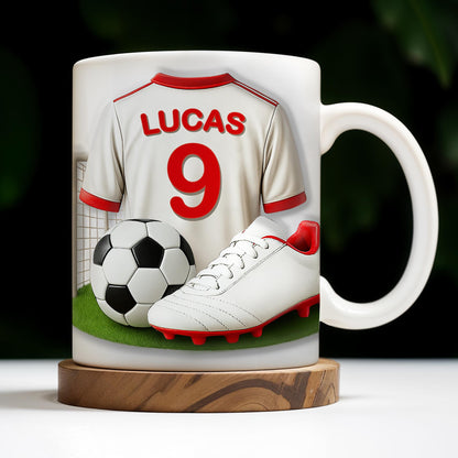 Celebrate Your Passion For Soccer With This Vibrant Soccer Jersey, Soccer Ball, And Soccer Cleats