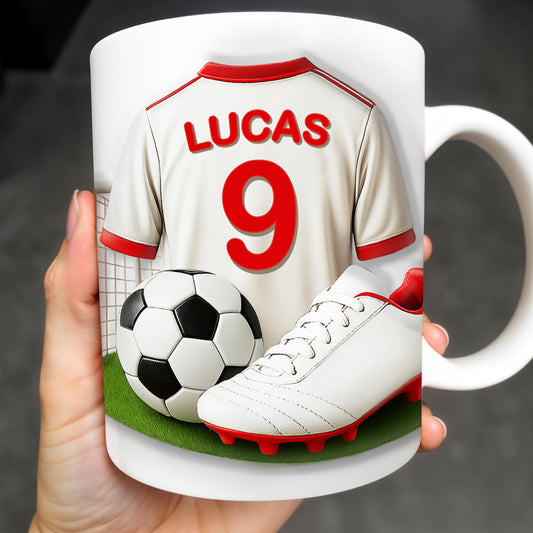 Celebrate Your Passion For Soccer With This Vibrant Soccer Jersey, Soccer Ball, And Soccer Cleats