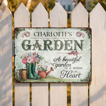 A Beautiful Garden Is A Work Of Heart, Flowers And Garden Boots