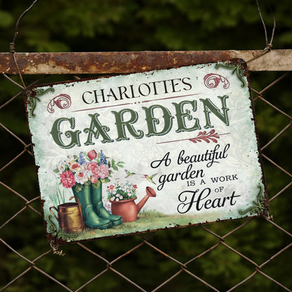 A Beautiful Garden Is A Work Of Heart, Flowers And Garden Boots