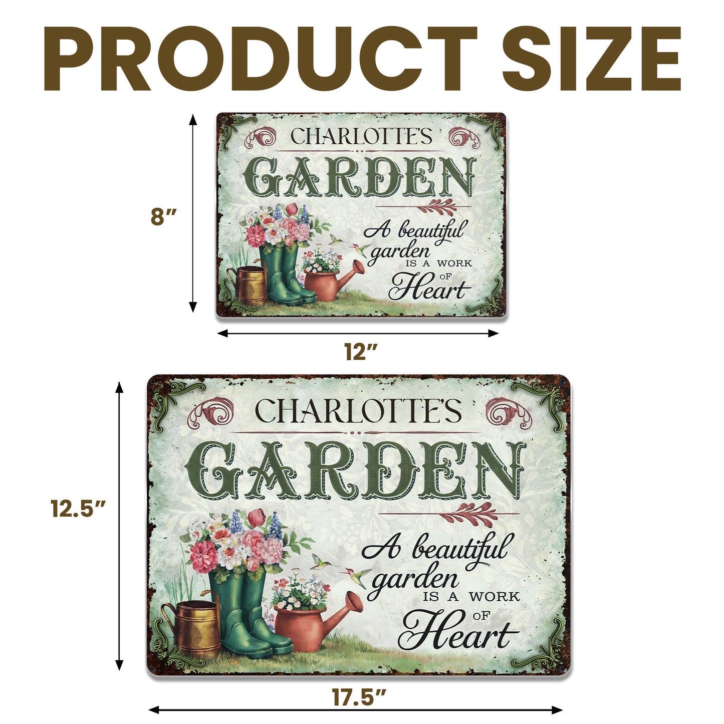 A Beautiful Garden Is A Work Of Heart, Flowers And Garden Boots