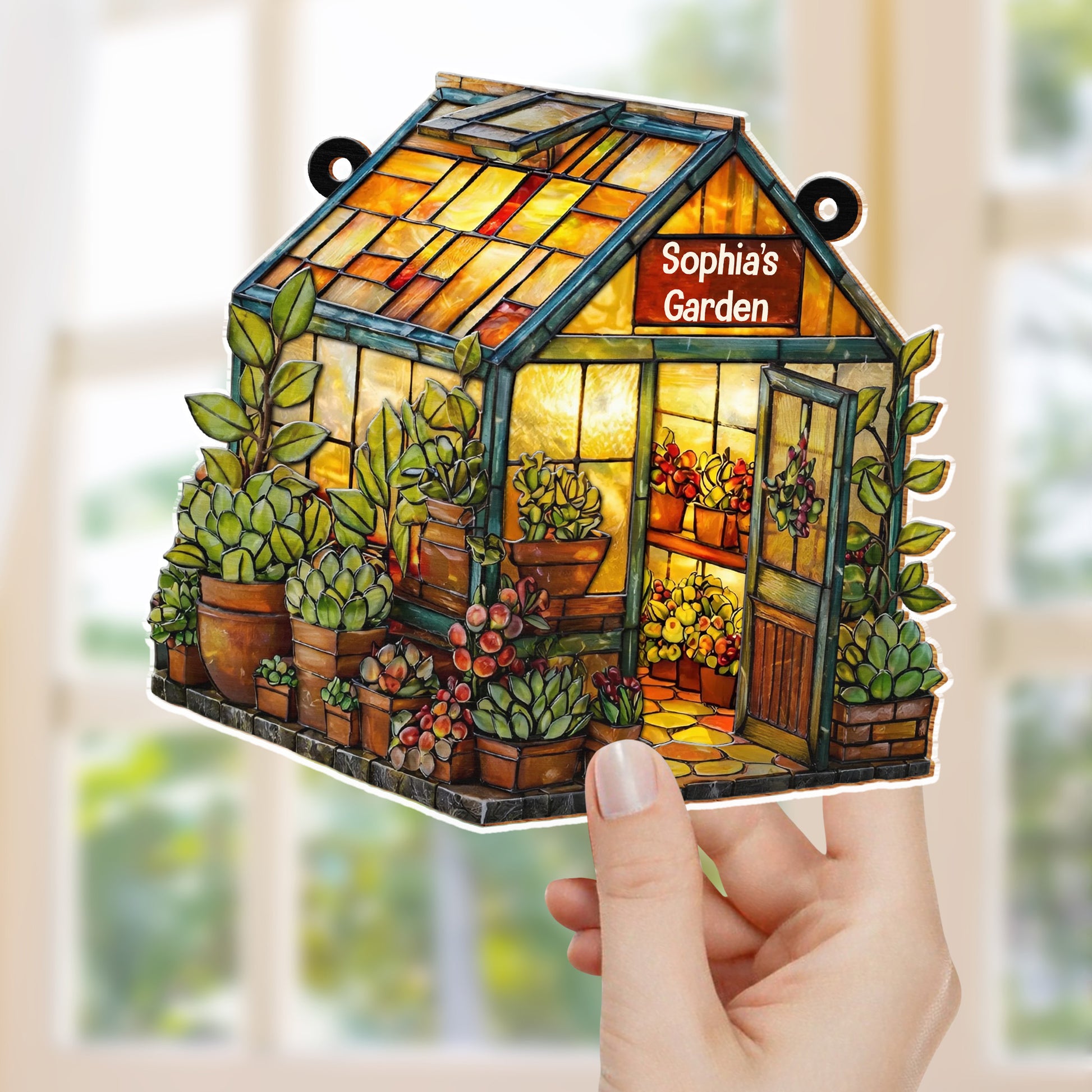 Welcome To My Garden Greenhouse With Plants