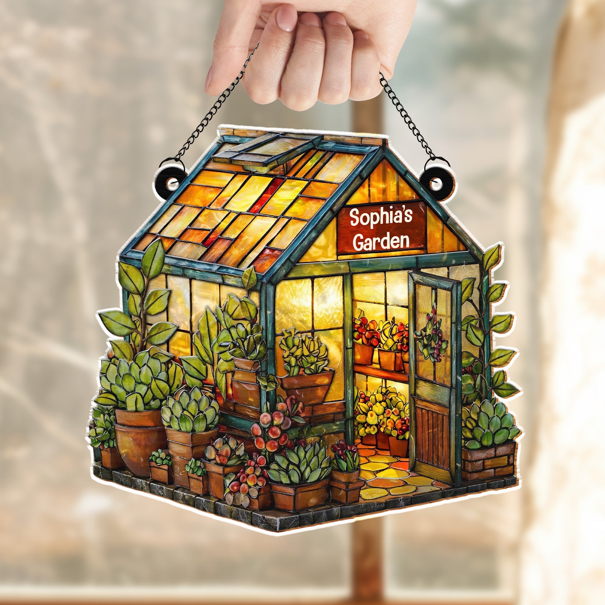 Welcome To My Garden Greenhouse With Plants