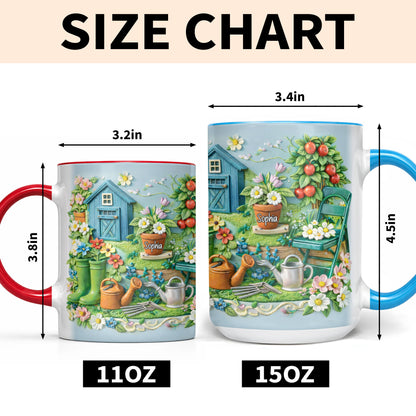 Charm Of A Cozy Garden Retreat With Flowers And Gardening Tools