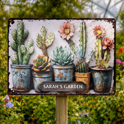 My Garden with Cactus and Flowers