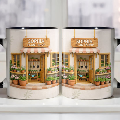 My Plant Shop With Potted Flowers And Gardening Tools