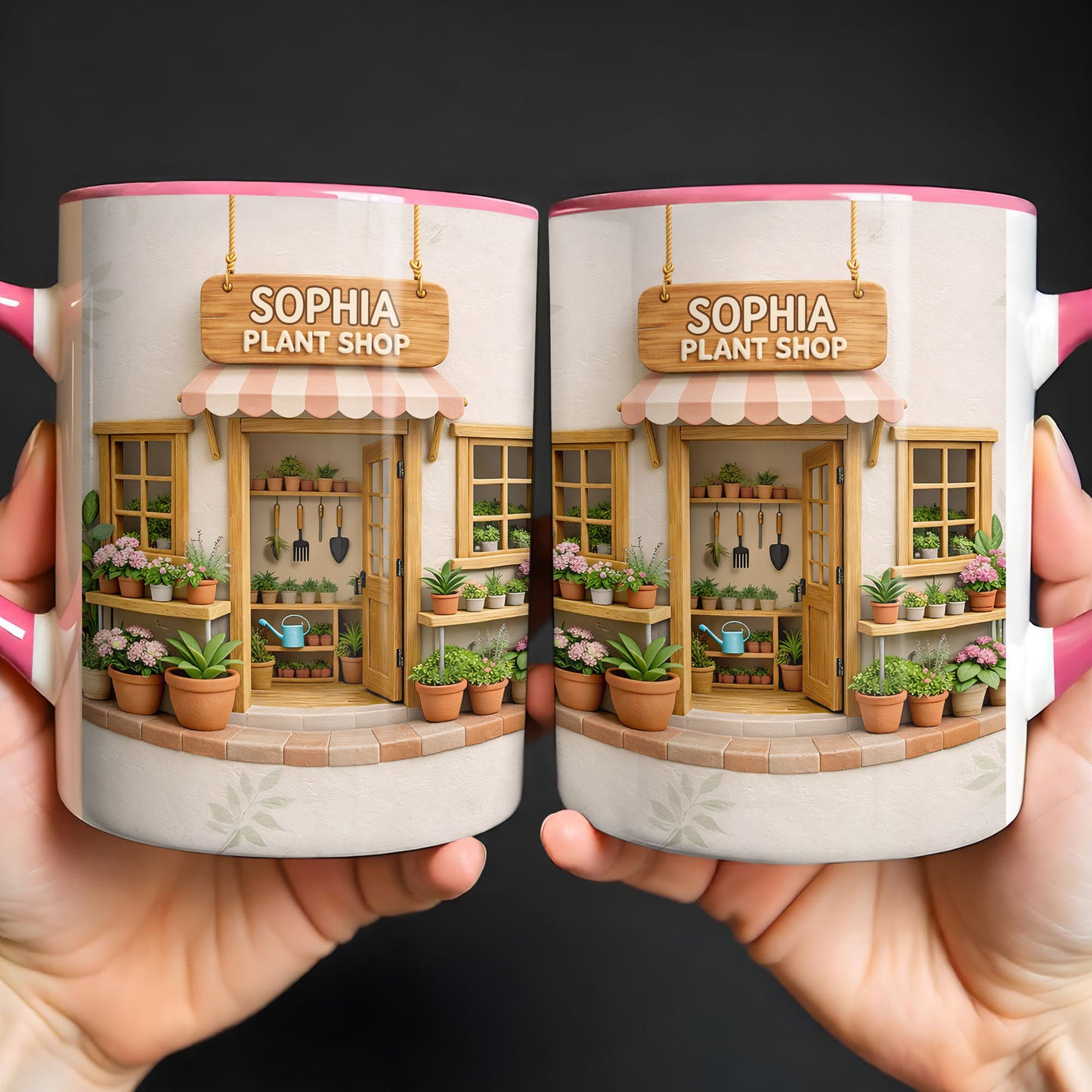 My Plant Shop With Potted Flowers And Gardening Tools