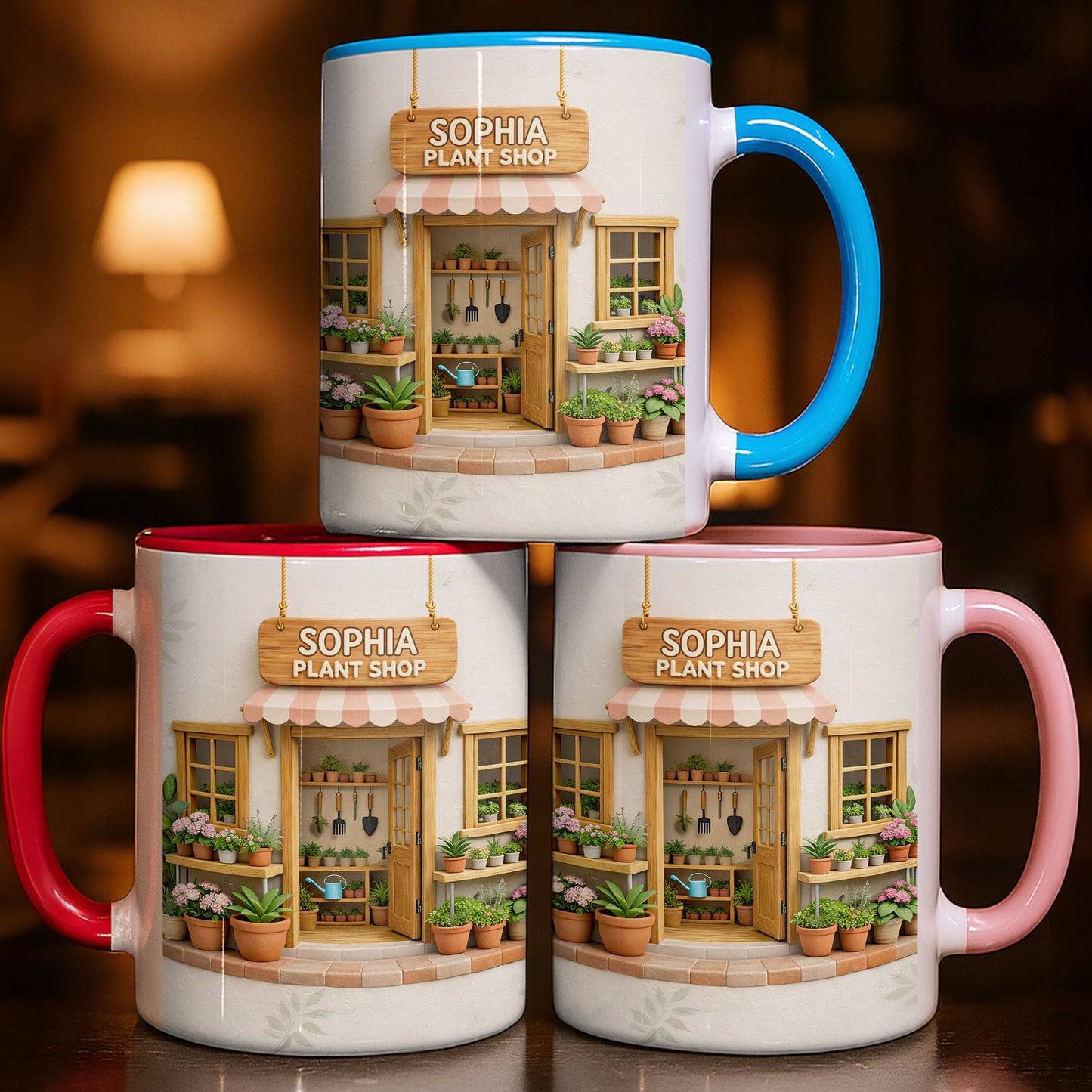 My Plant Shop With Potted Flowers And Gardening Tools