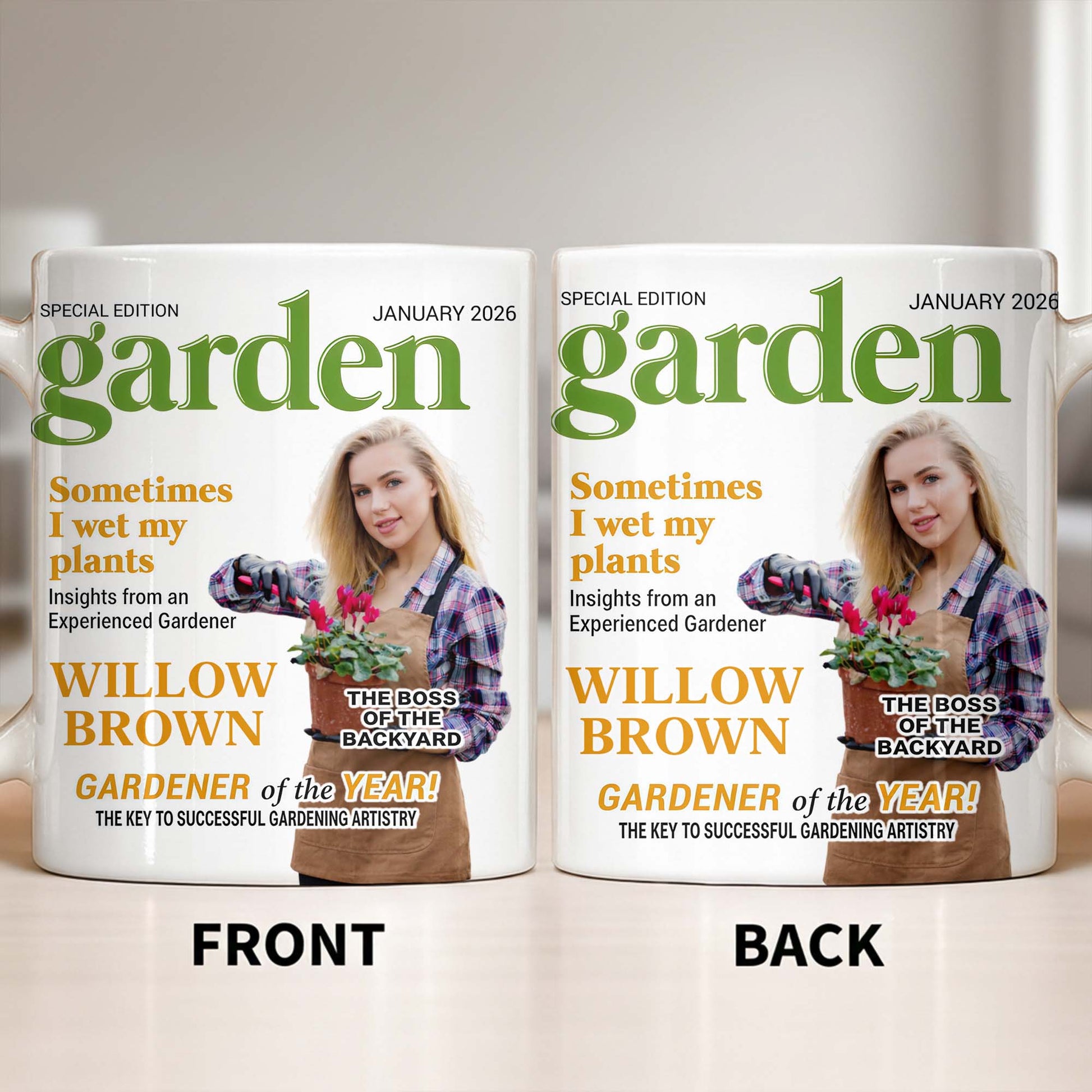 Sometimes I Wet My Plants Special Edition Garden Magazine Cover Gardener Woman