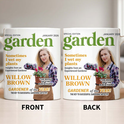 Sometimes I Wet My Plants Special Edition Garden Magazine Cover Gardener Woman