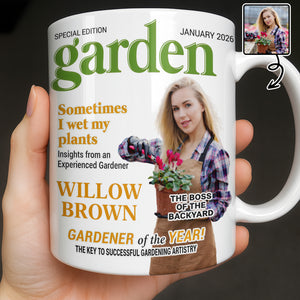 Sometimes I Wet My Plants Special Edition Garden Magazine Cover Gardener Woman