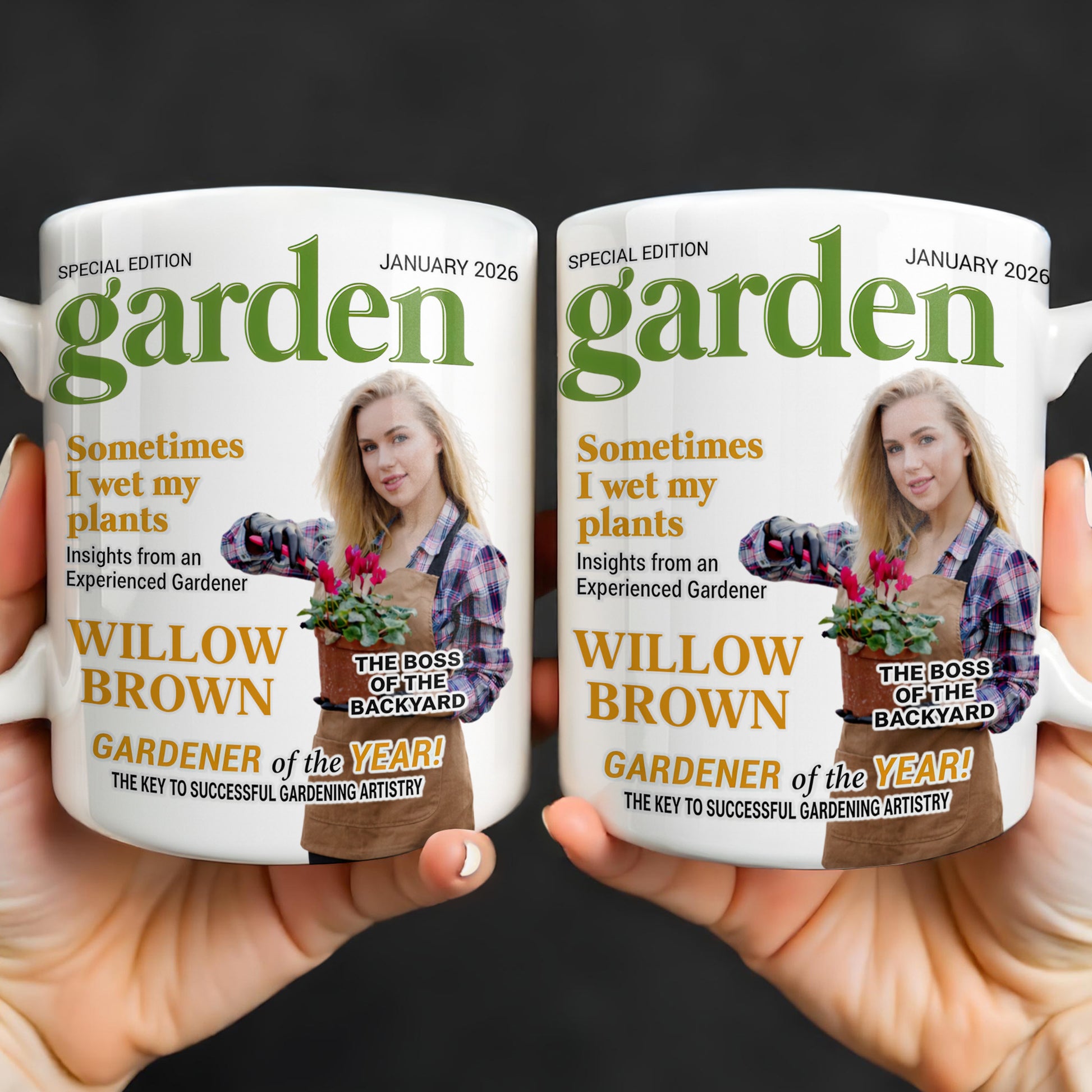 Sometimes I Wet My Plants Special Edition Garden Magazine Cover Gardener Woman