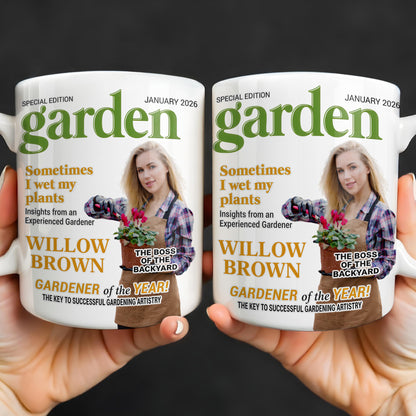 Sometimes I Wet My Plants Special Edition Garden Magazine Cover Gardener Woman