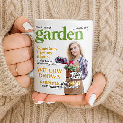 Sometimes I Wet My Plants Special Edition Garden Magazine Cover Gardener Woman