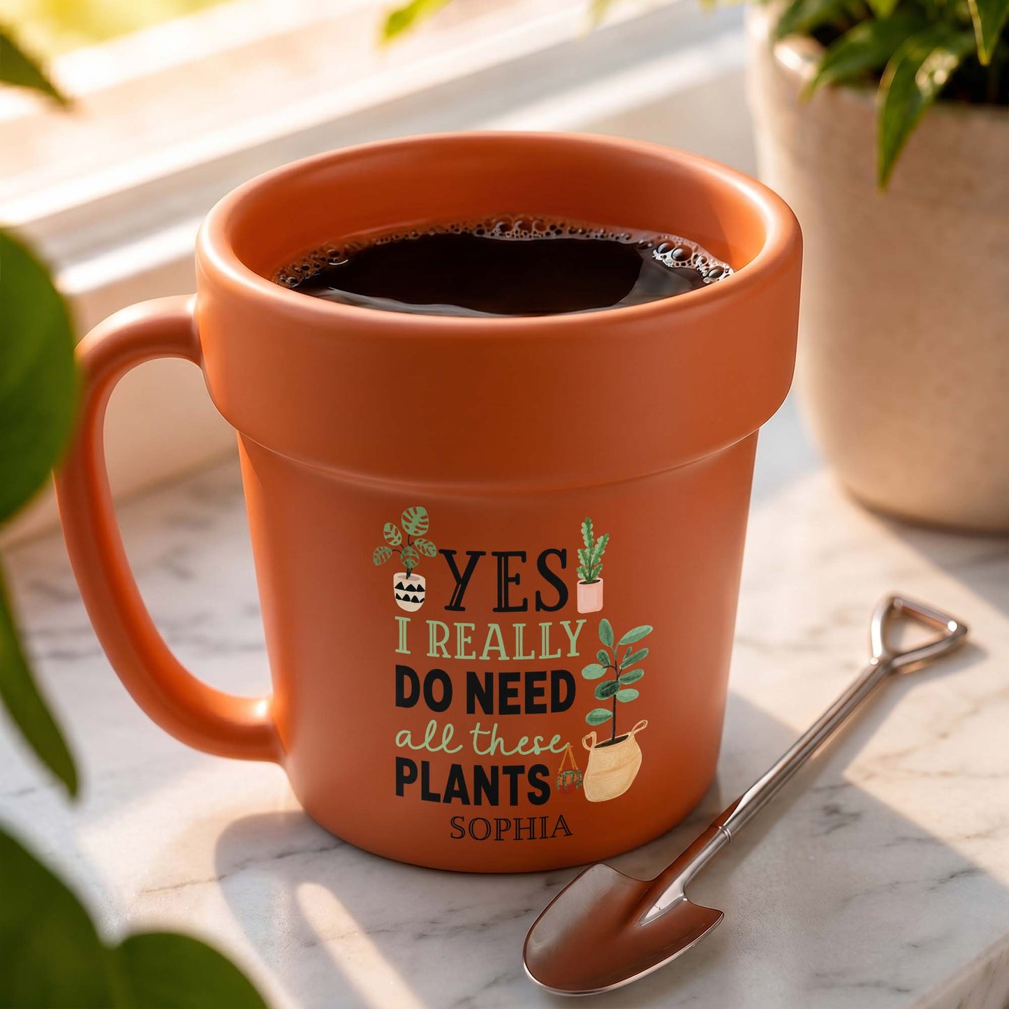 Yes I Really Do Need All These Plants Garden Mug - Personalized Plant Pot Ceramic Mug - GAR096_PLACEM