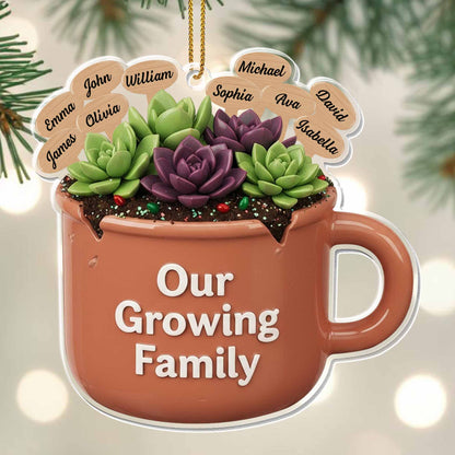 Our Growing Family Succulent Coffee Mug