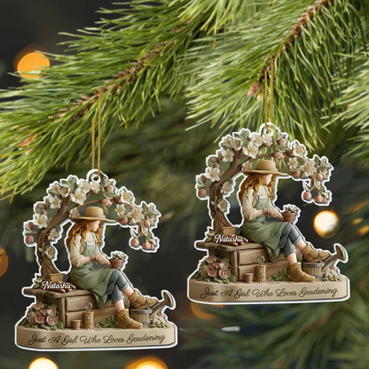 Just A Girl Who Loves Gardening, Tree And Flowers