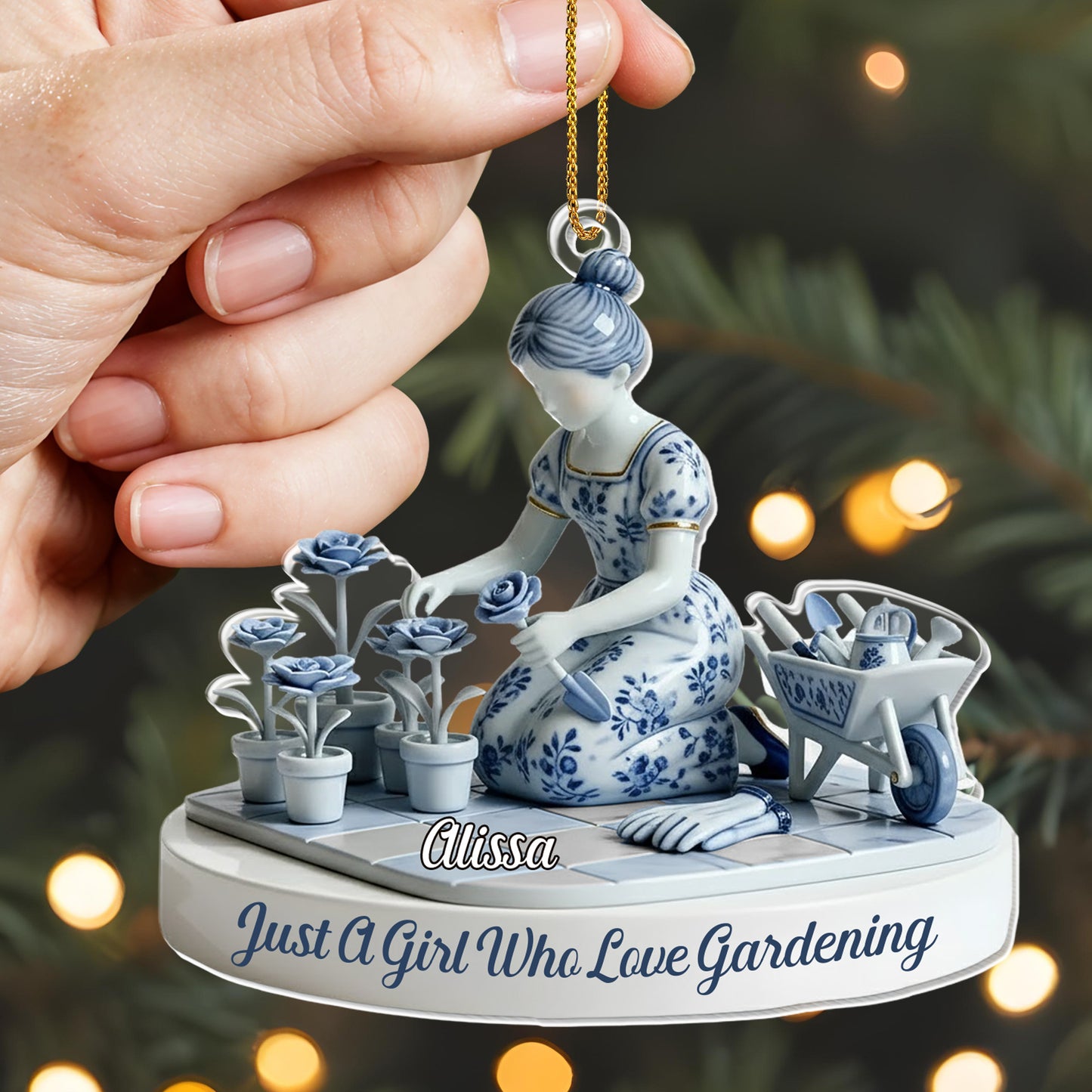 Just A Girl Who Loves Gardening, Flowers And Gardening Tools