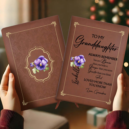 Braver Than You Believe With Violets, Special Gift For Granddaughters