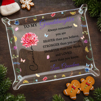 To My Granddaughter, Flowers And Butterflies