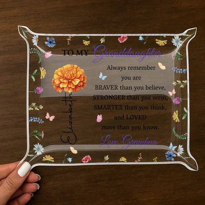 To My Granddaughter, Flowers And Butterflies