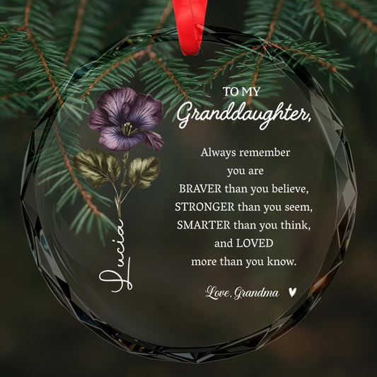 Braver Stronger Smarter Loved Inspirational Quote With Flower