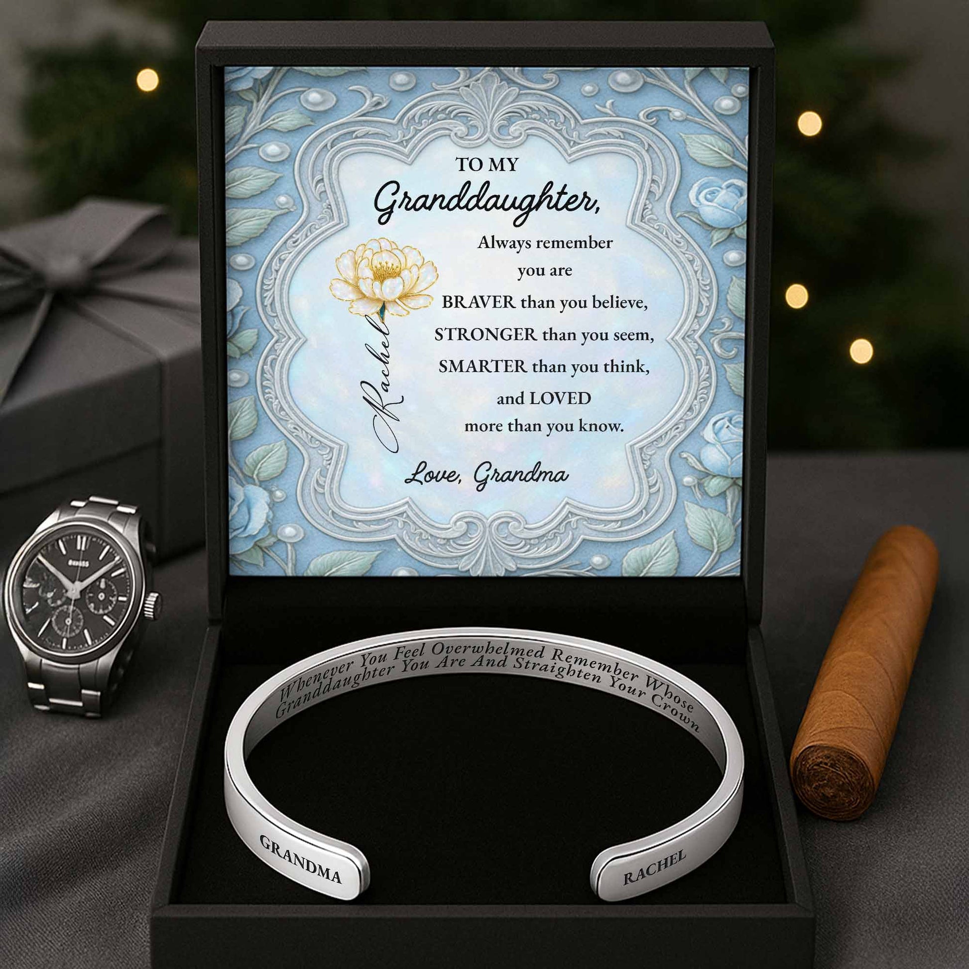 To My Granddaughter, Always Remember You Are Braver, Flowers