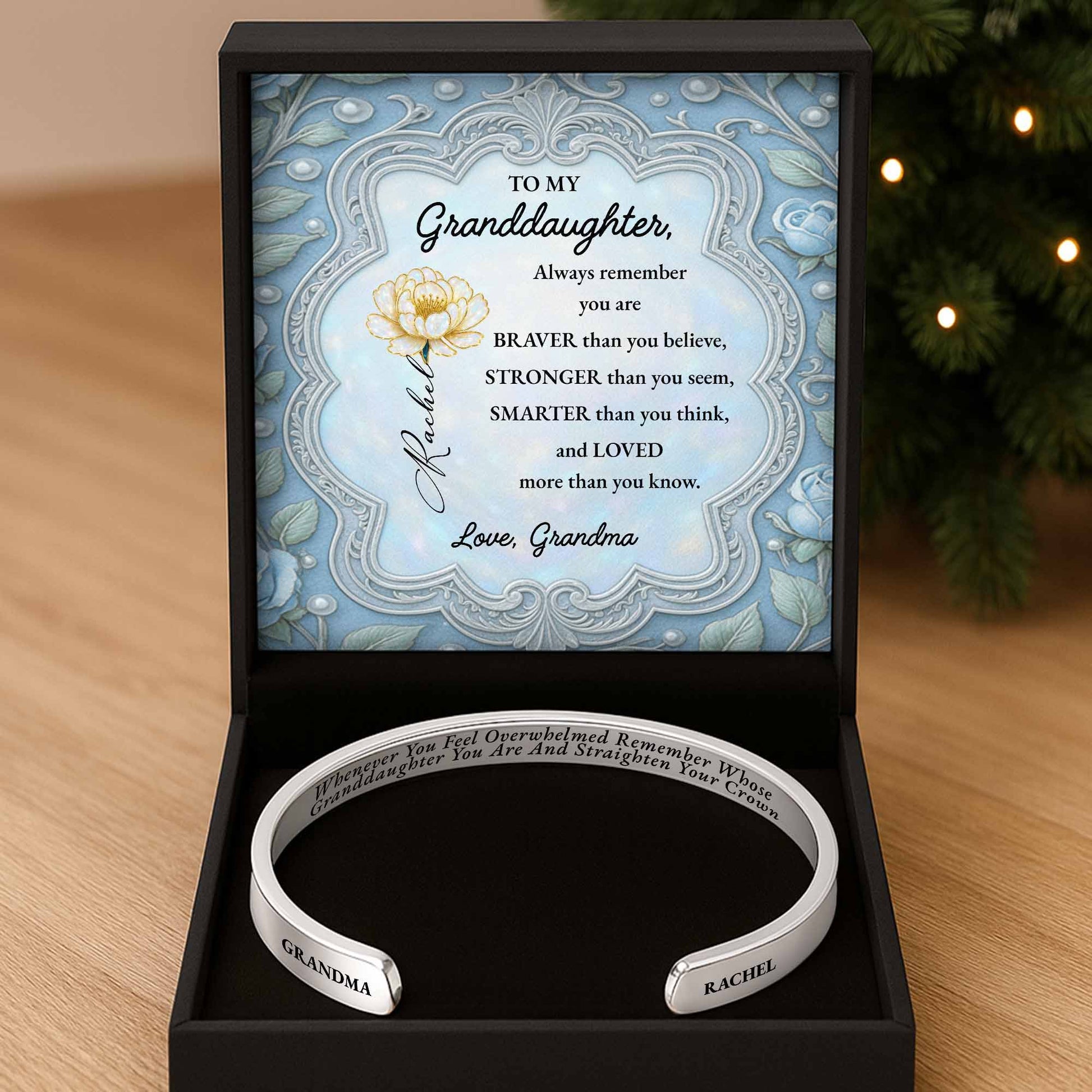 To My Granddaughter, Always Remember You Are Braver, Flowers