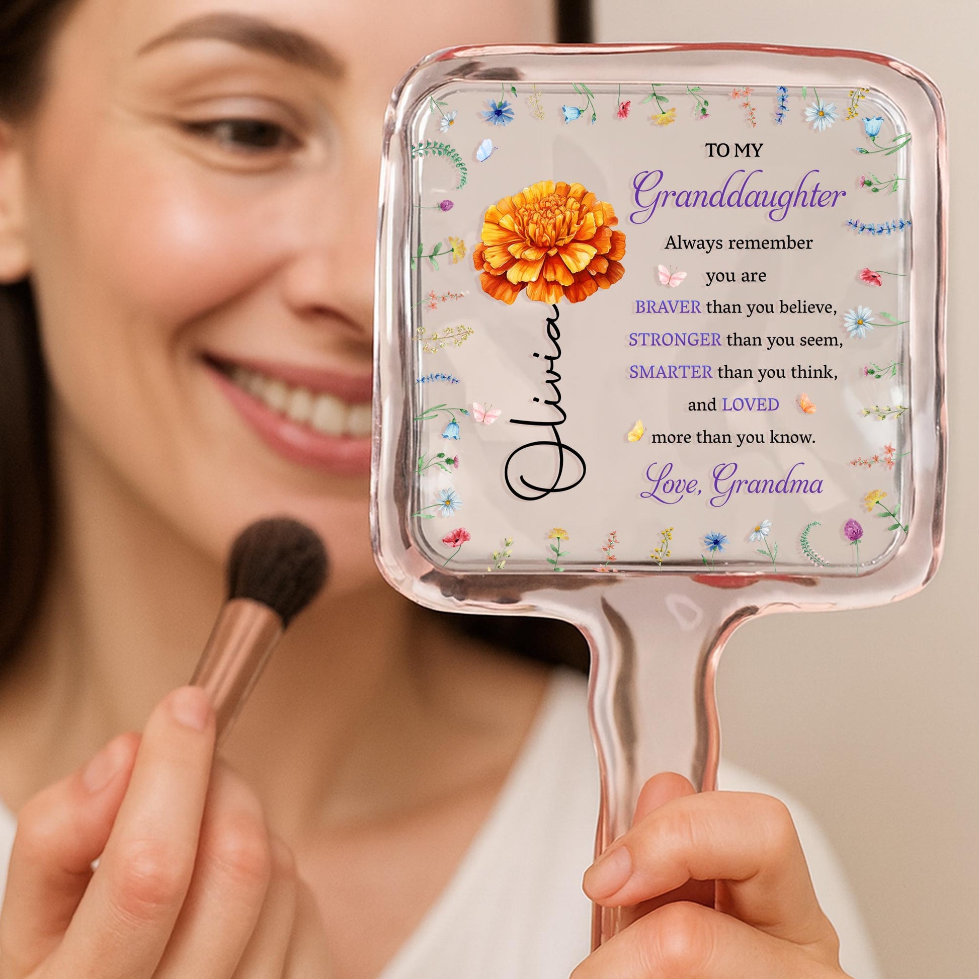 To My Granddaughter, Always Remember, Pansy Flowers