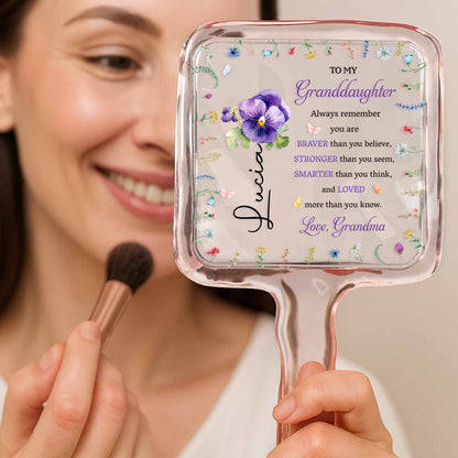 To My Granddaughter, Always Remember, Pansy Flowers