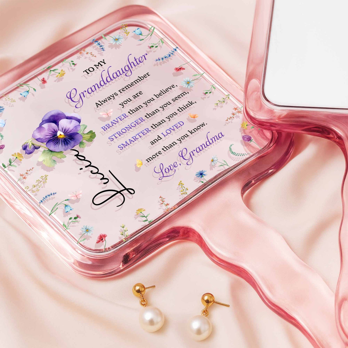 To My Granddaughter, Always Remember, Pansy Flowers