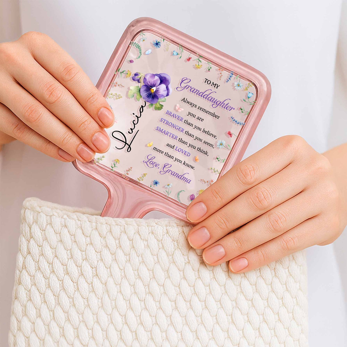 To My Granddaughter, Always Remember, Pansy Flowers