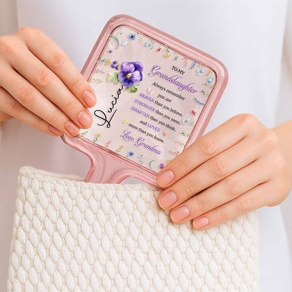 To My Granddaughter, Always Remember, Pansy Flowers