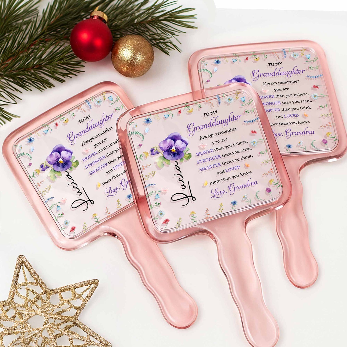 To My Granddaughter, Always Remember, Pansy Flowers