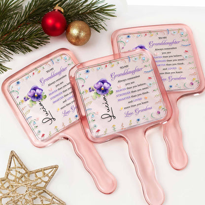 To My Granddaughter, Always Remember, Pansy Flowers