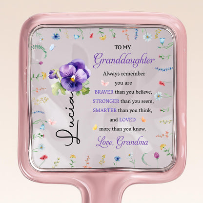 To My Granddaughter, Always Remember, Pansy Flowers