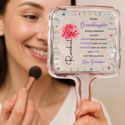 To My Granddaughter, Always Remember, Pansy Flowers