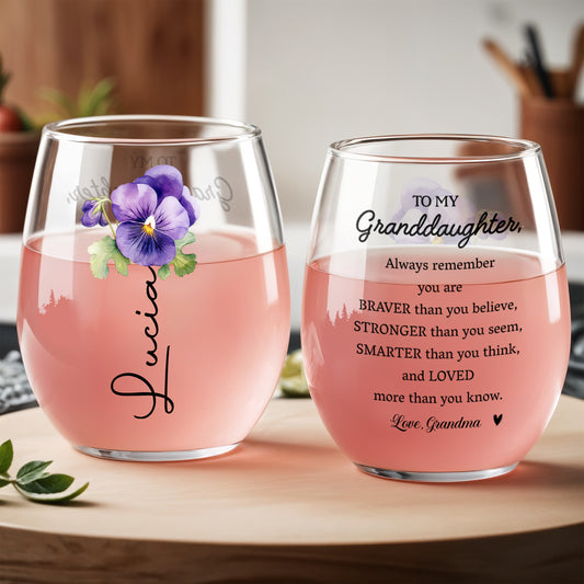 Always Remember Braver, Stronger, Smarter, Loved Inspirational Quote With Flowers