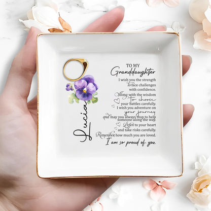 Create Your Own Memory Jewelry Dish - Personalized Custom Jewelry Dish - GDT009_SCRD