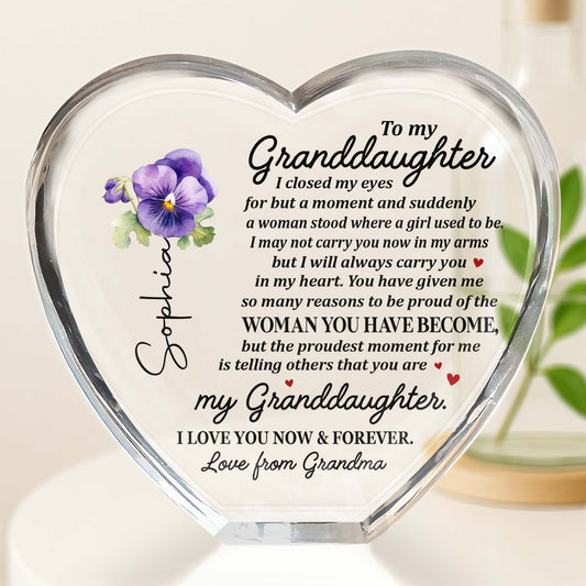 To My Granddaughter, I Closed My Eyes And Suddenly, Heart And Flowers