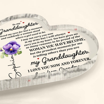 To My Granddaughter A Woman Stood Where A Girl Used To Be