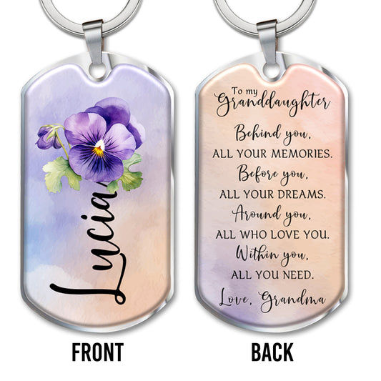 Inspirational Message With Pansy Flower Design
